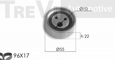 TREVI AUTOMOTIVE kd1171 -  Комплект ремня ГРМ